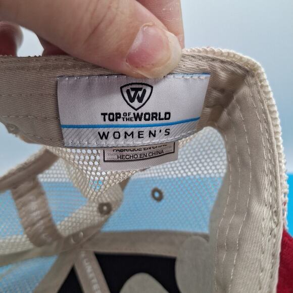 Alabama Crimson Tide Dad Hat Cap Strap Back Mesh Soft Flexible Bill Womens Red - Picture 7 of 7